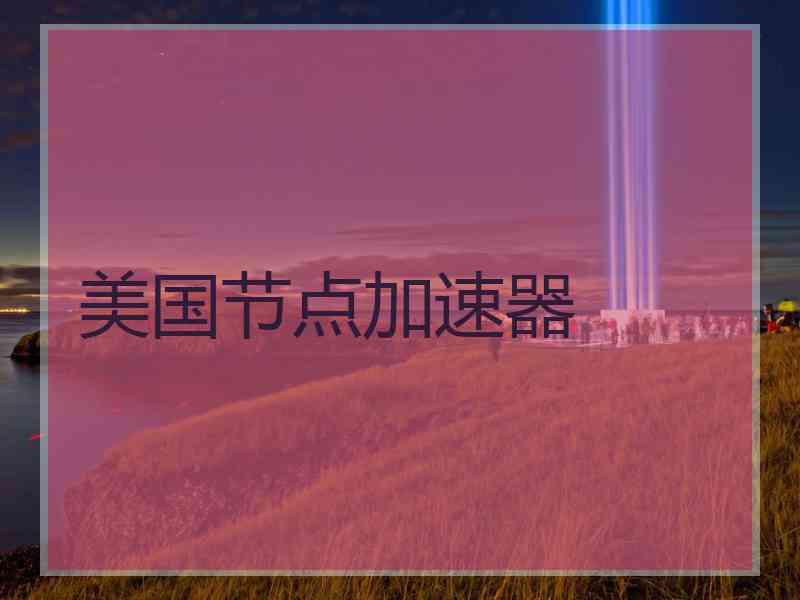 美国节点加速器