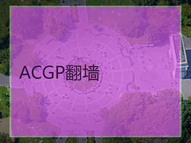 ACGP翻墙