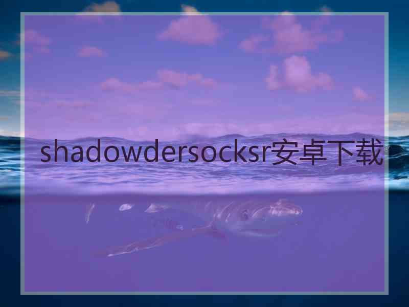 shadowdersocksr安卓下载