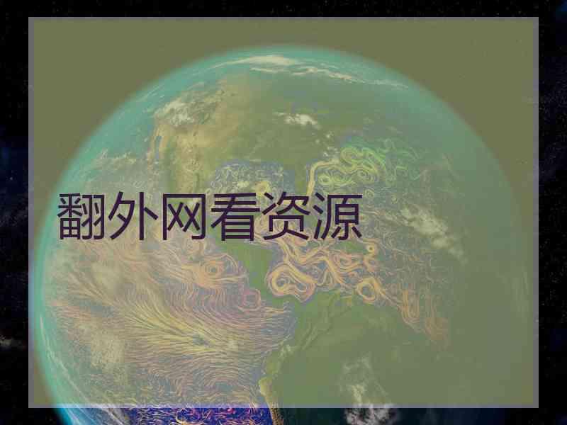 翻外网看资源