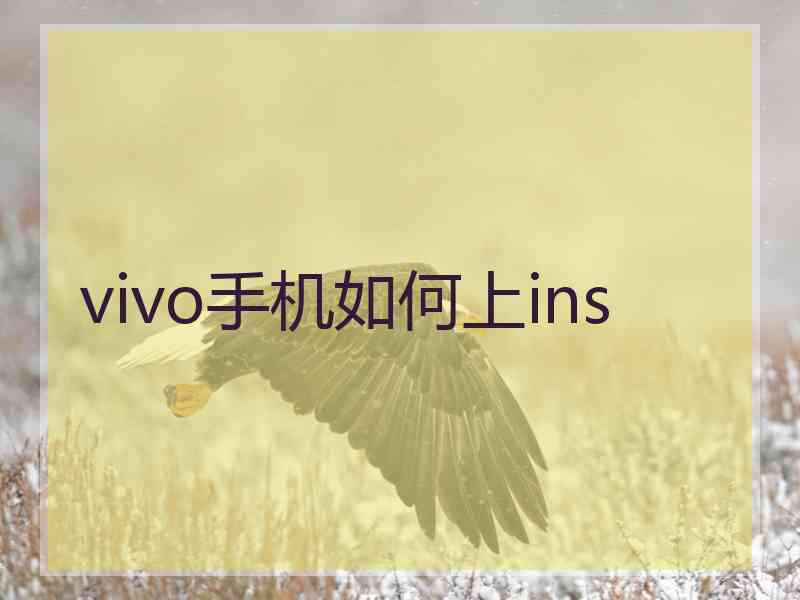 vivo手机如何上ins