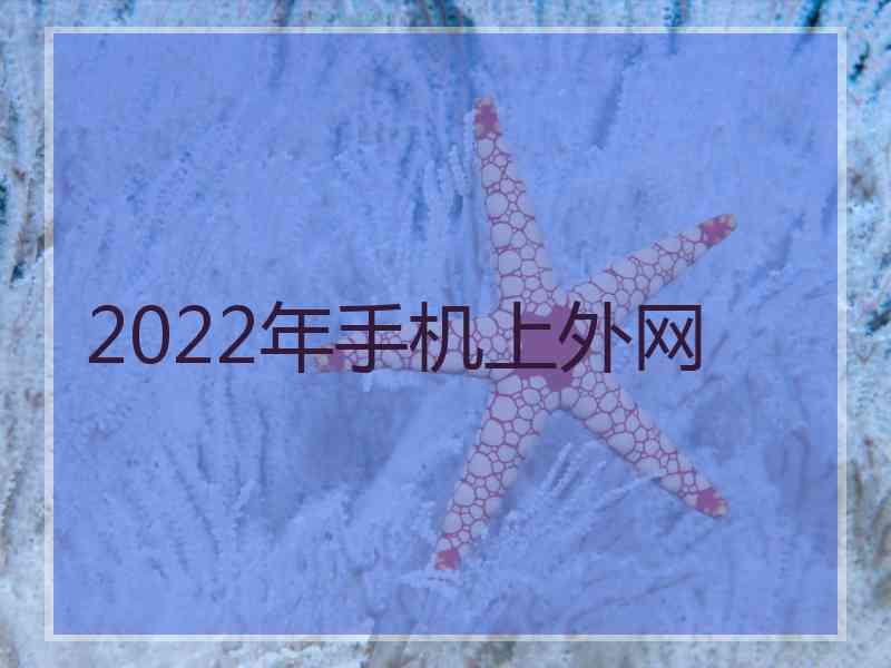 2022年手机上外网