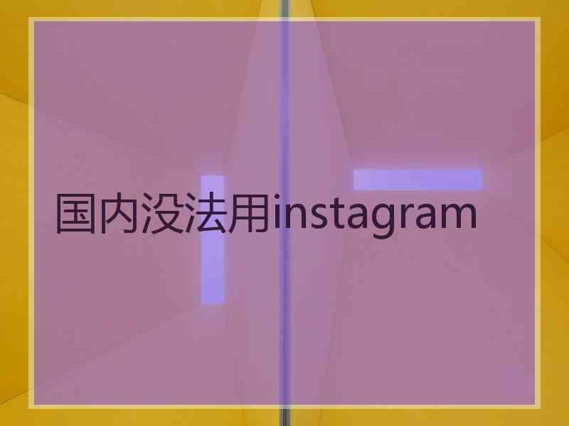 国内没法用instagram
