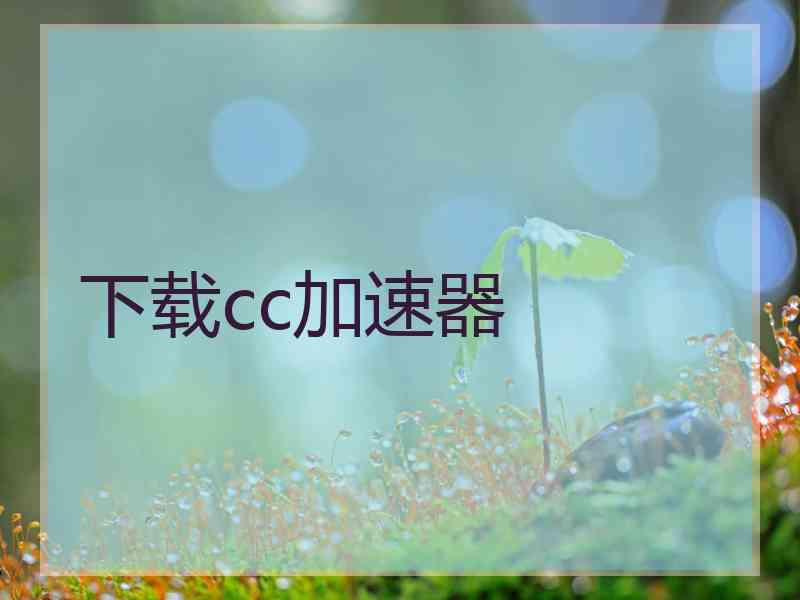 下载cc加速器