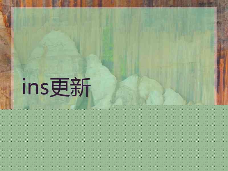 ins更新