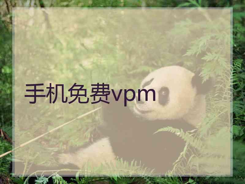 手机免费vpm