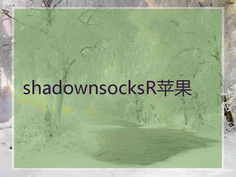 shadownsocksR苹果