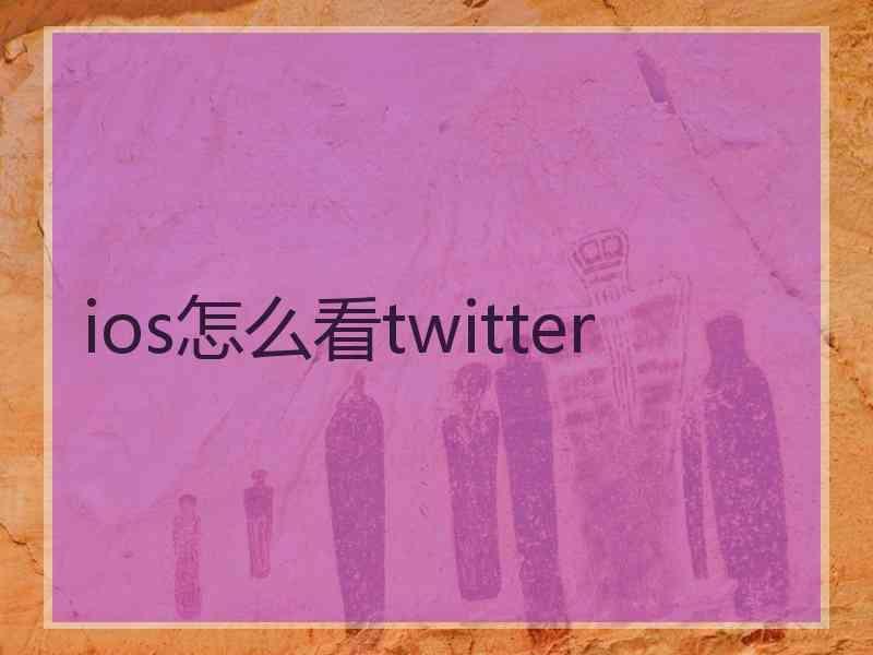 ios怎么看twitter