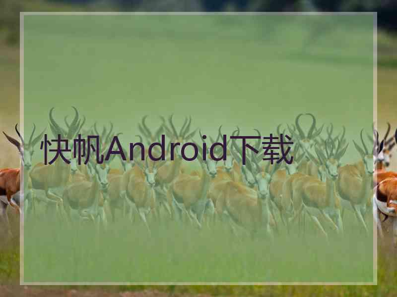 快帆Android下载