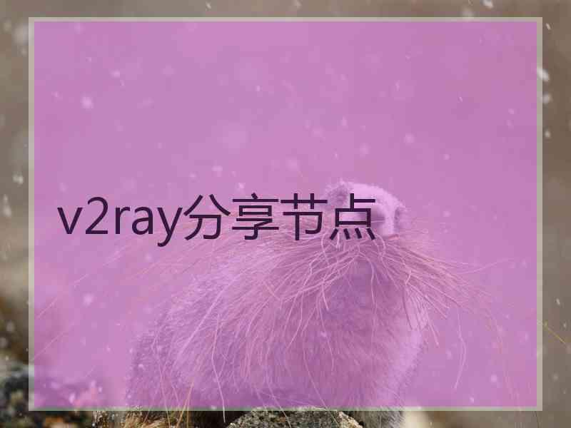 v2ray分享节点