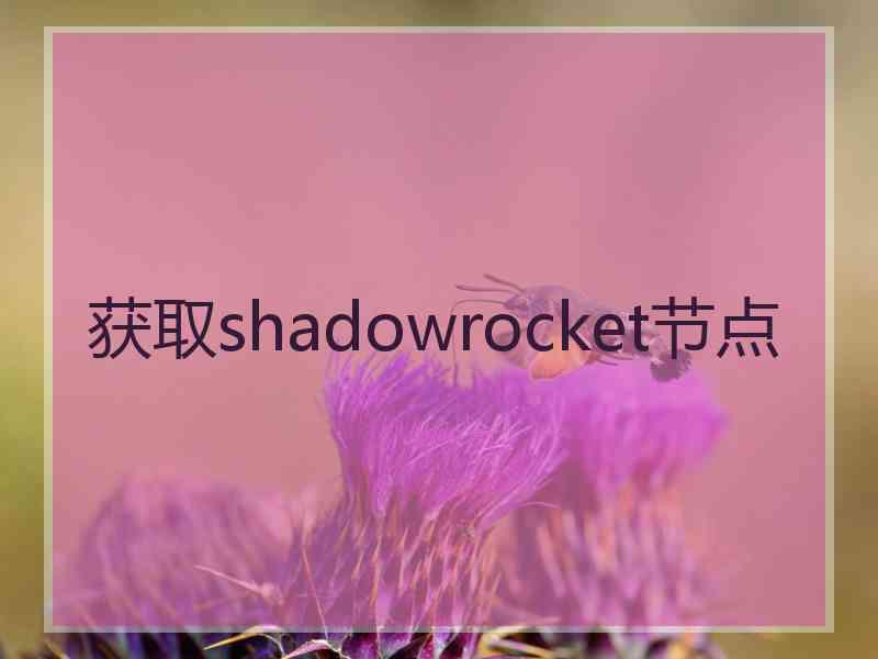 获取shadowrocket节点