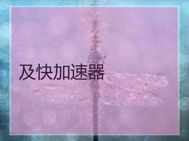 及快加速器