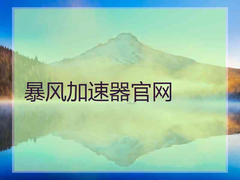 暴风加速器官网