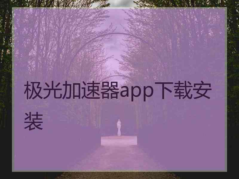 极光加速器app下载安装