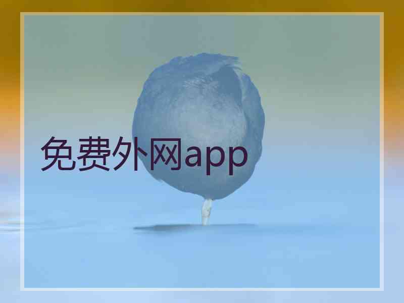 免费外网app