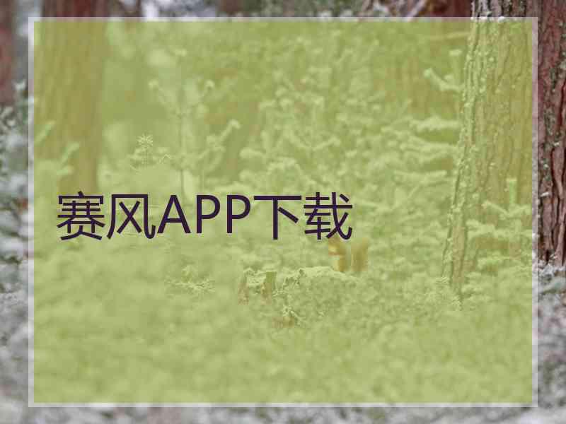 赛风APP下载