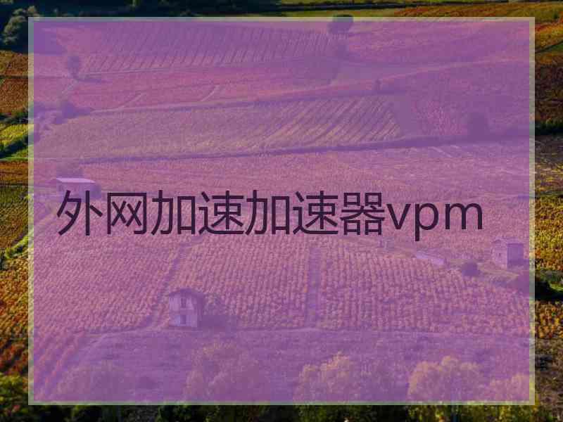 外网加速加速器vpm