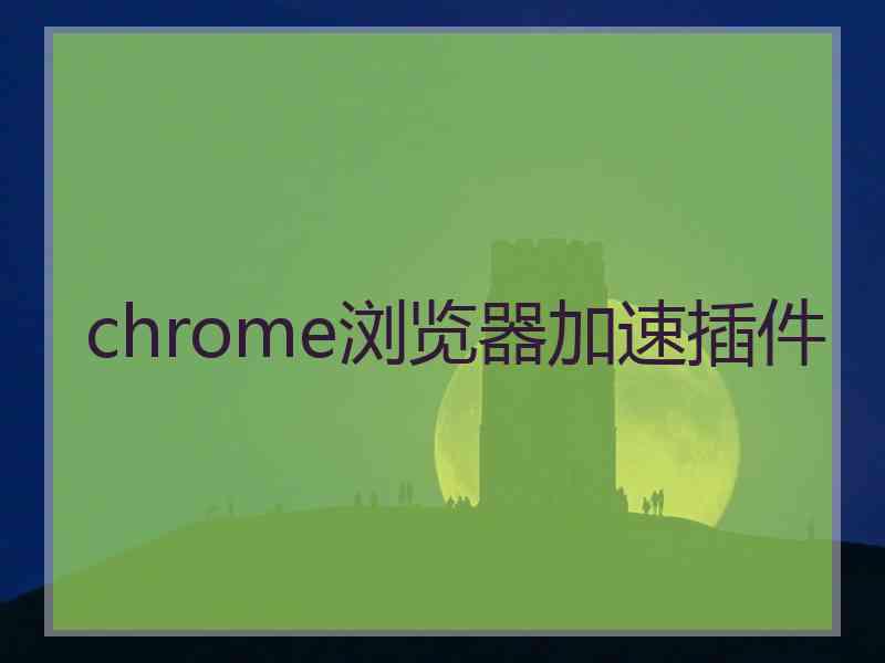 chrome浏览器加速插件