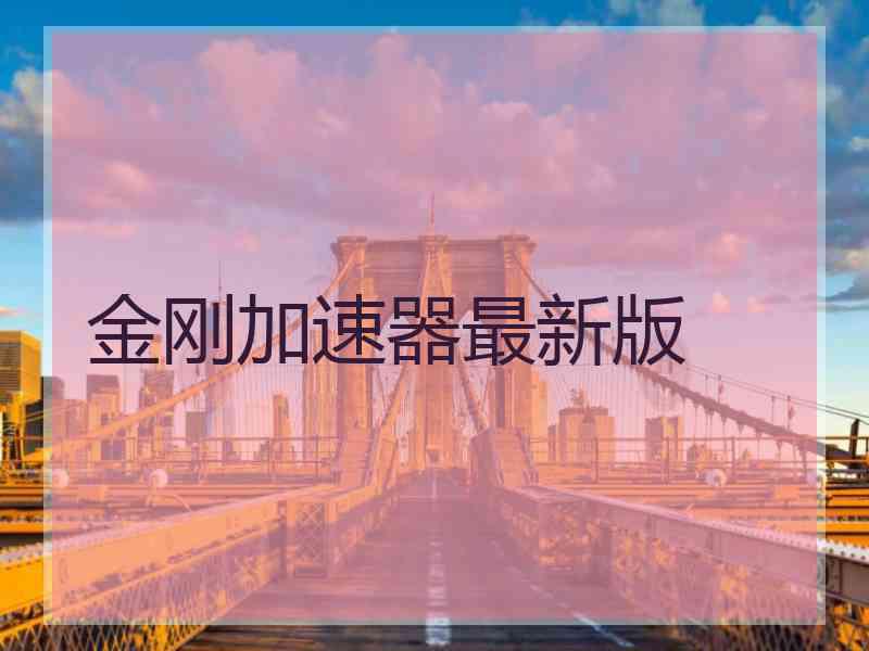 金刚加速器最新版