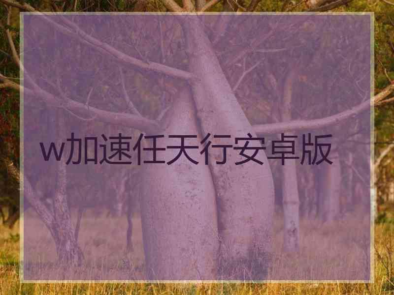 w加速任天行安卓版