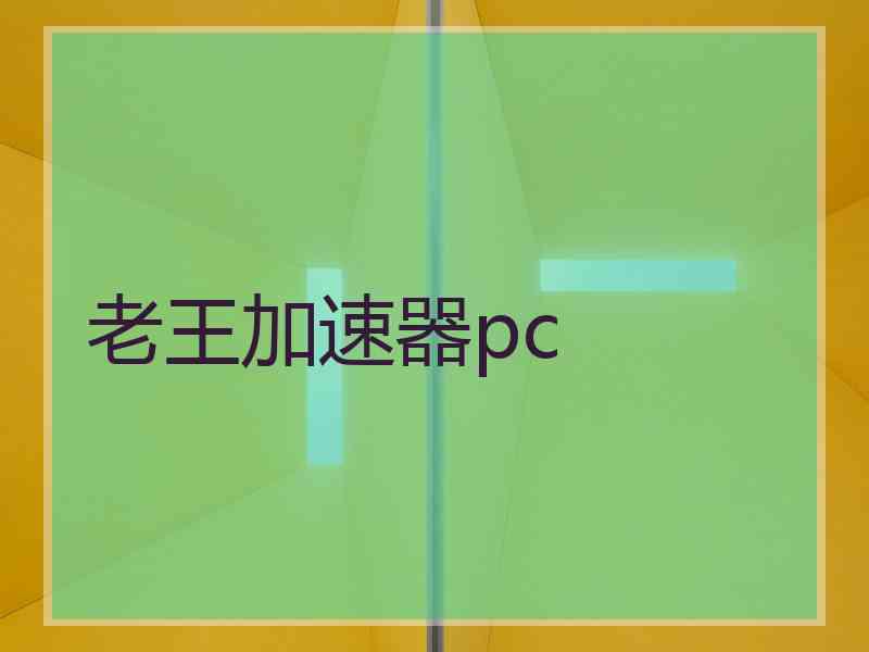 老王加速器pc