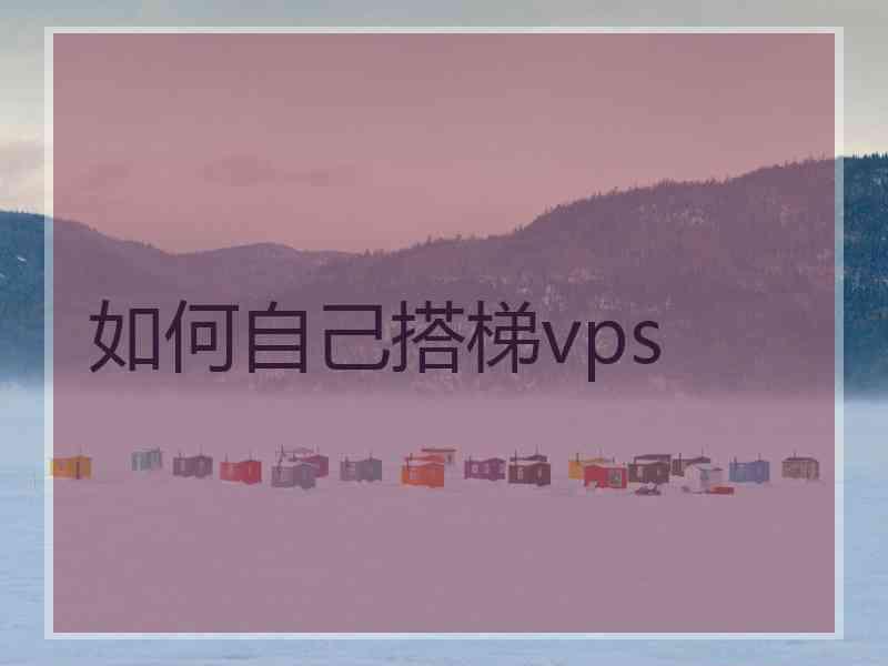 如何自己搭梯vps