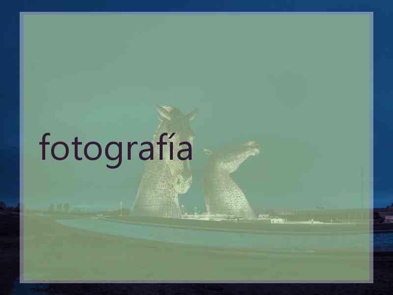 fotografía