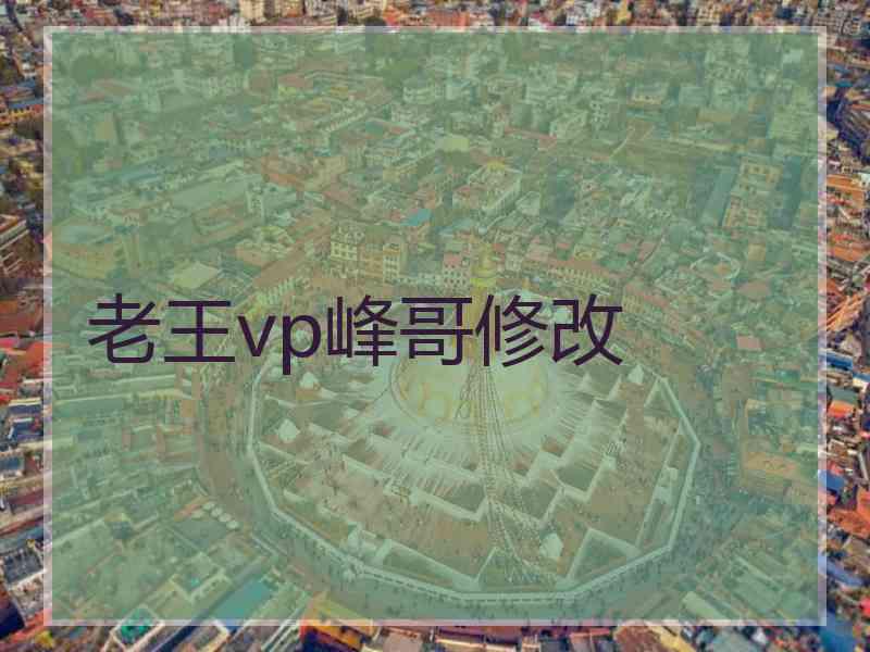 老王vp峰哥修改