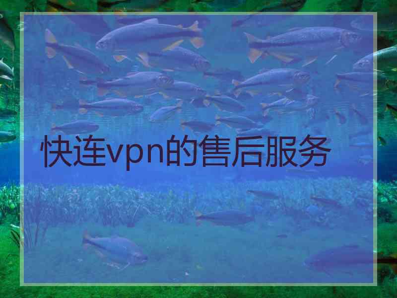 快连vpn的售后服务