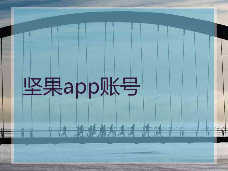 坚果app账号