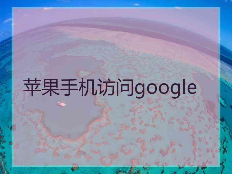 苹果手机访问google