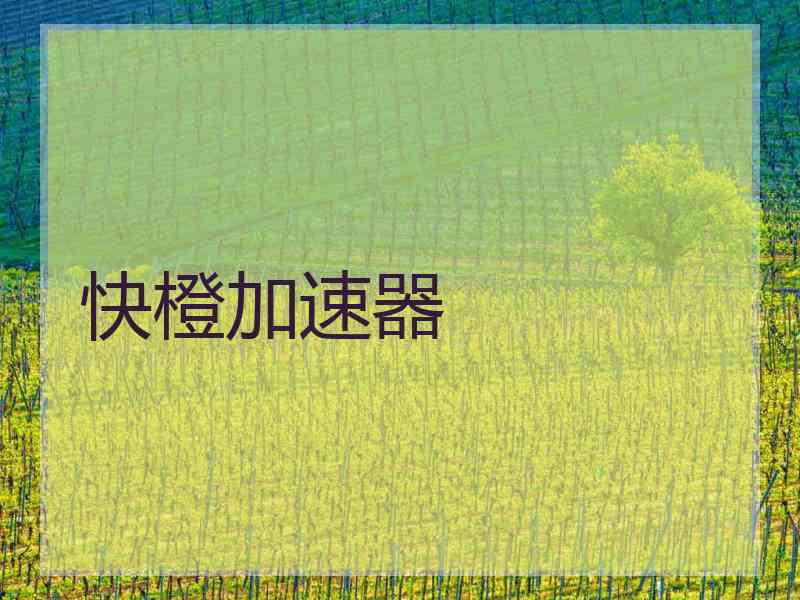 快橙加速器