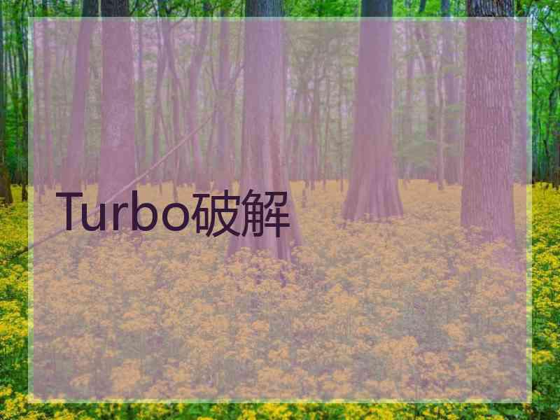 Turbo破解