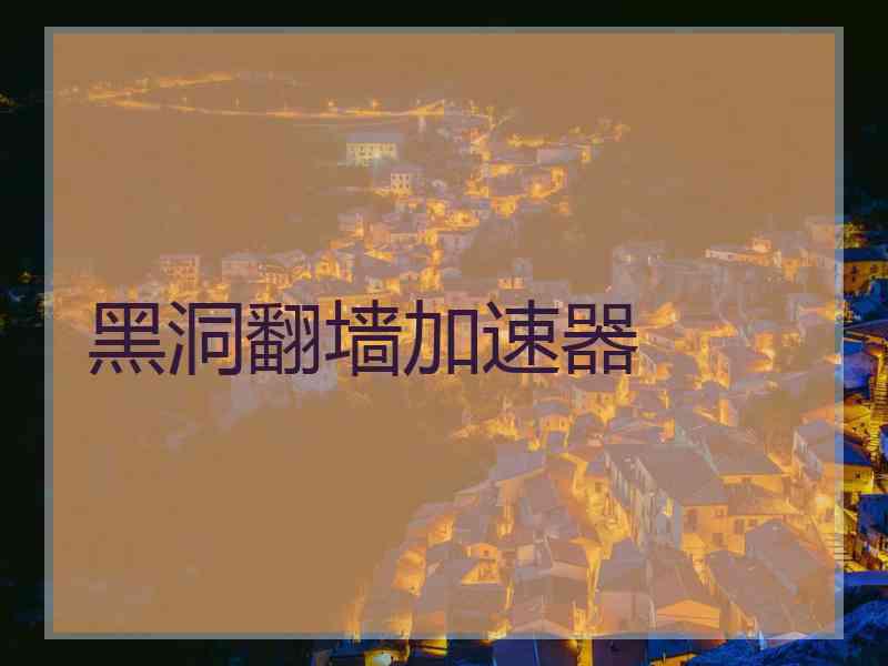 黑洞翻墙加速器