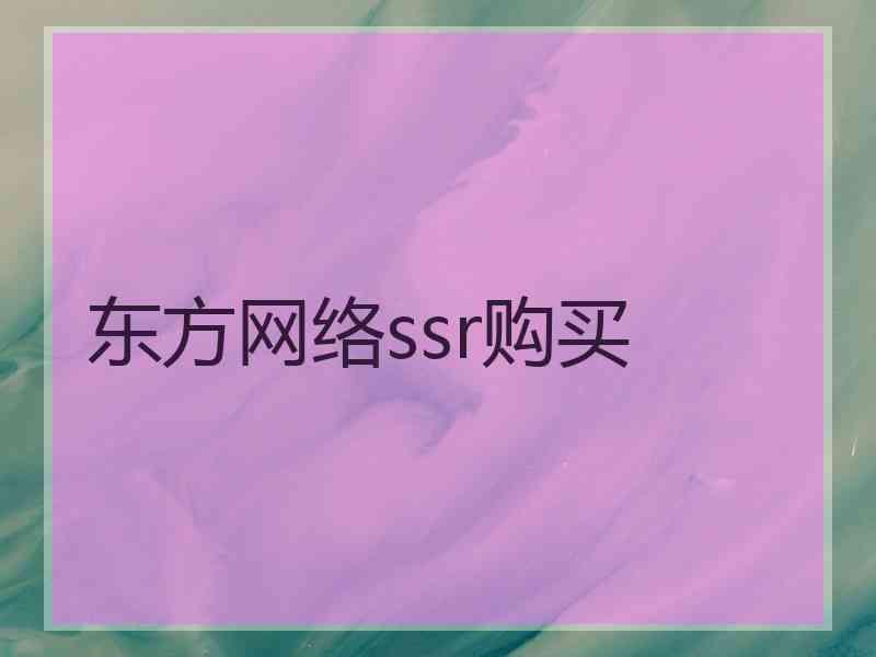 东方网络ssr购买