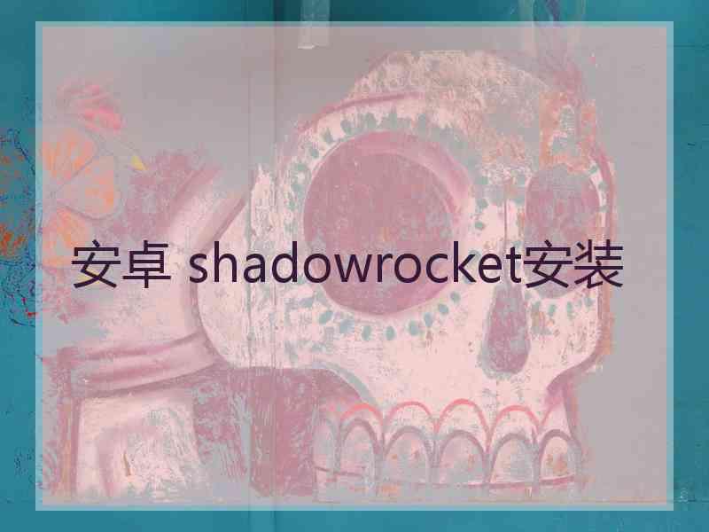 安卓 shadowrocket安装