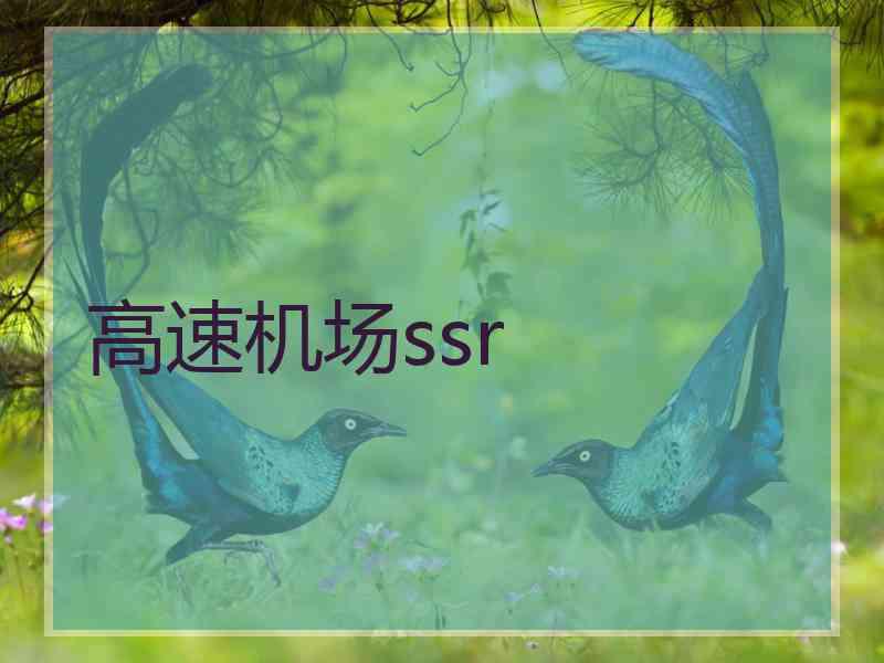 高速机场ssr