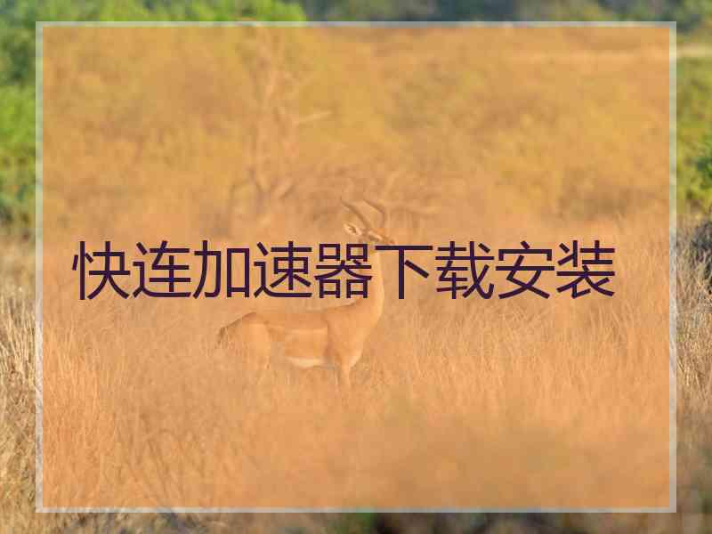 快连加速器下载安装