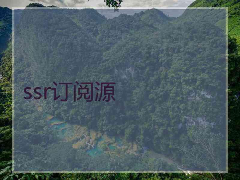 ssr订阅源
