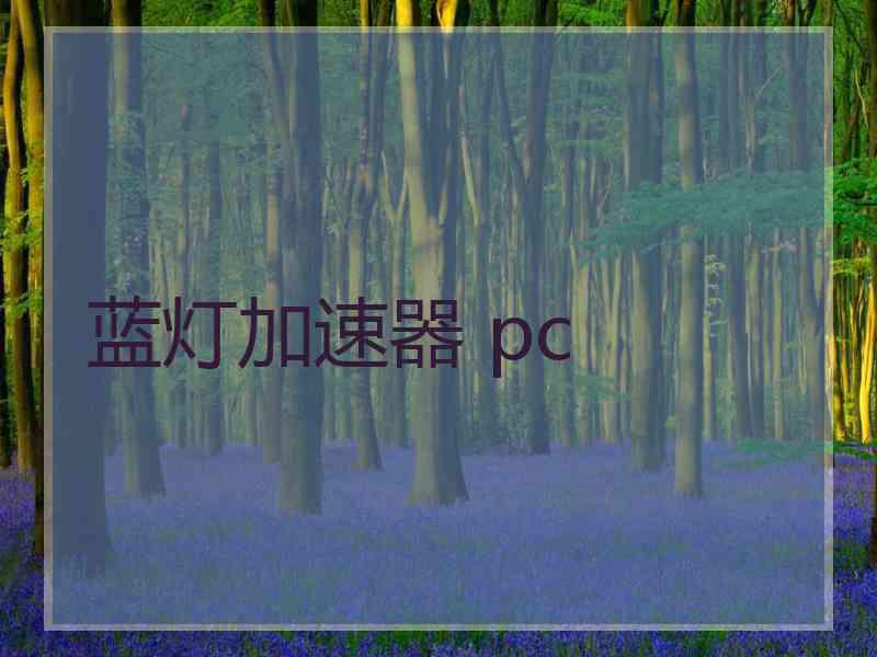 蓝灯加速器 pc