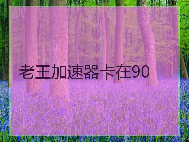老王加速器卡在90