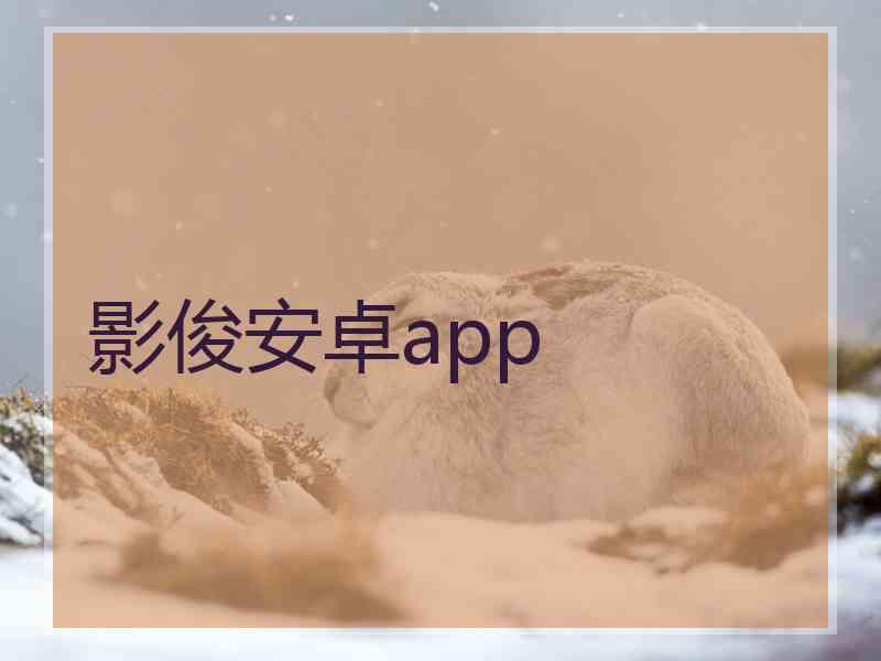 影俊安卓app