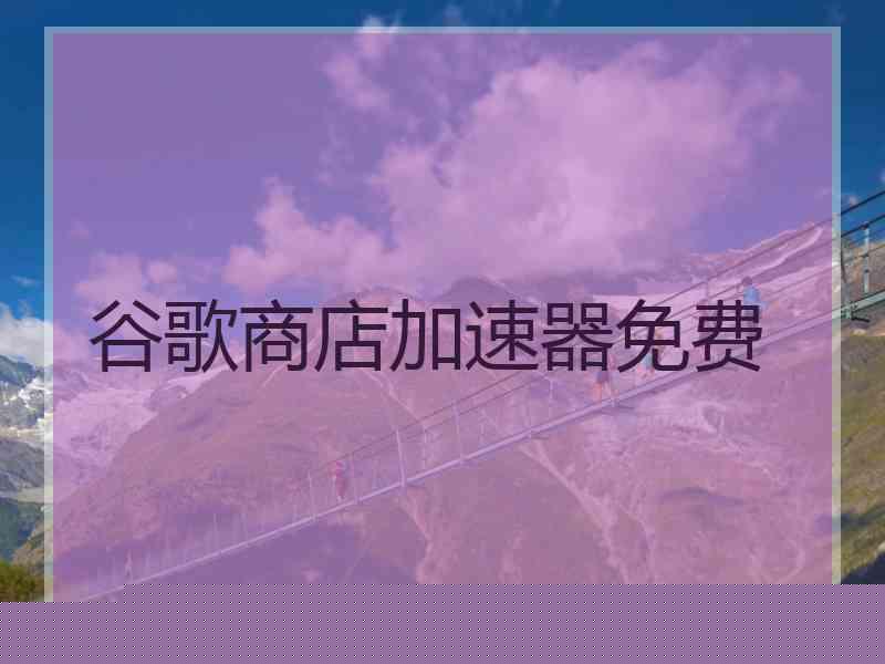 谷歌商店加速器免费