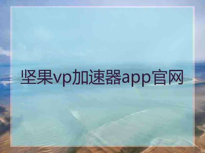 坚果vp加速器app官网
