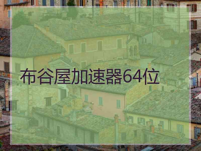 布谷屋加速器64位