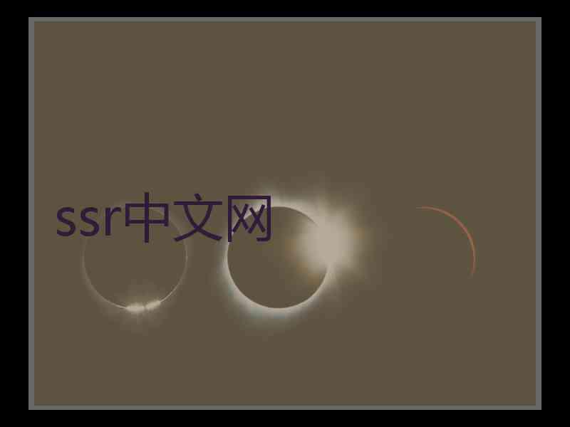 ssr中文网