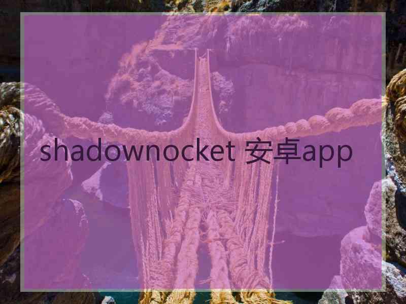 shadownocket 安卓app