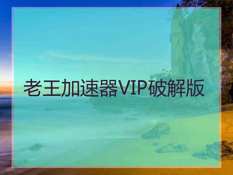 老王加速器VIP破解版