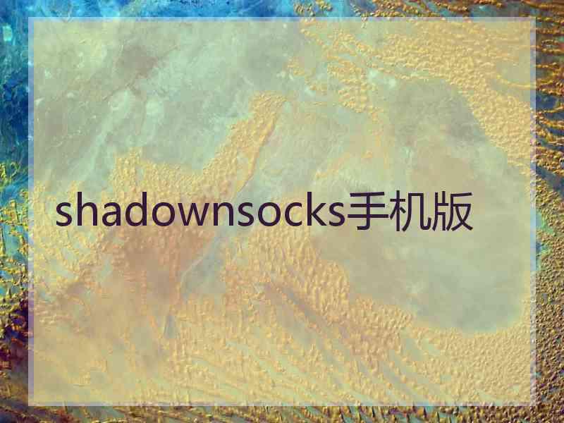 shadownsocks手机版