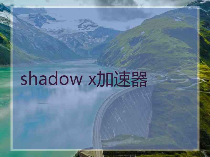 shadow x加速器